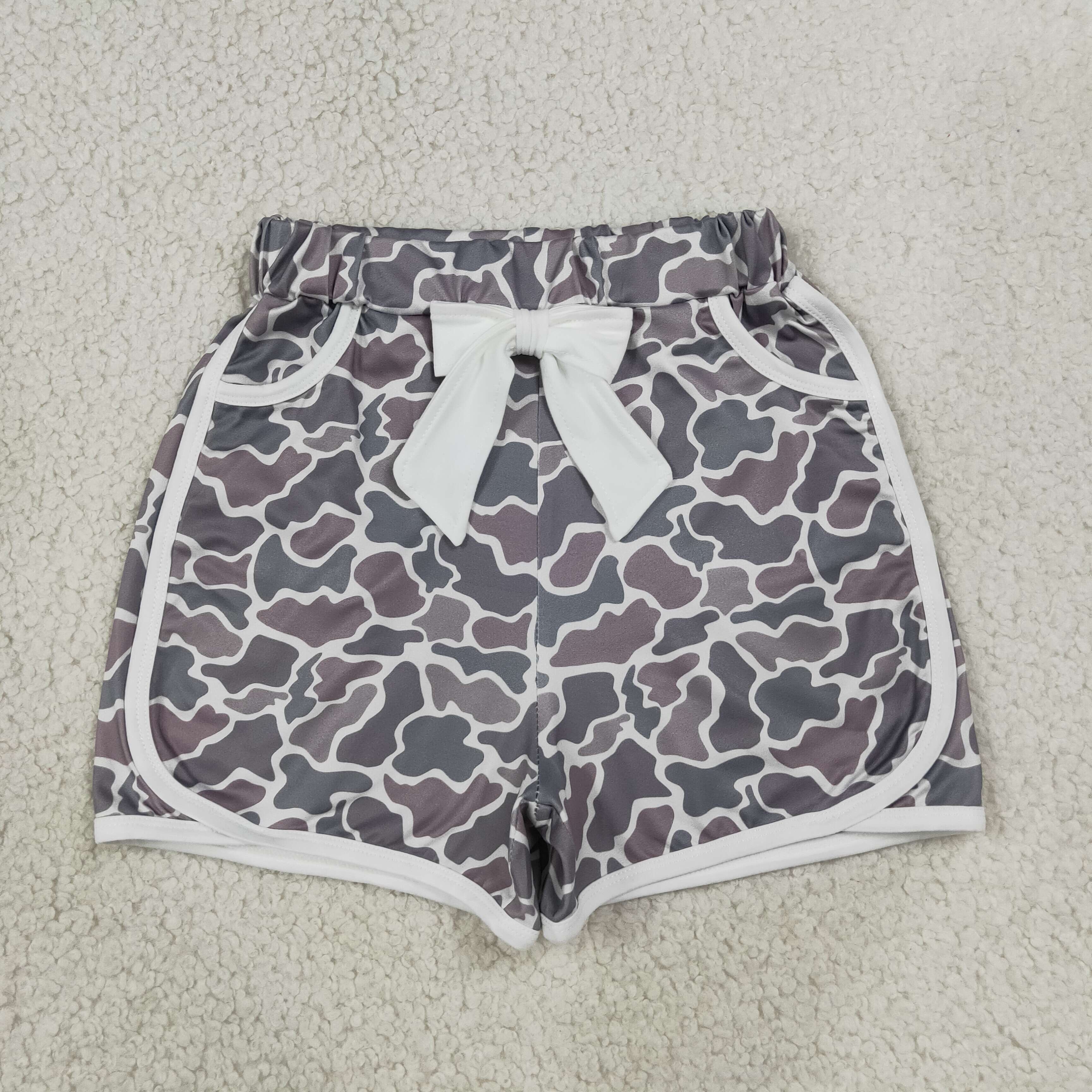 SS0688 RTS camo print girl summer shorts