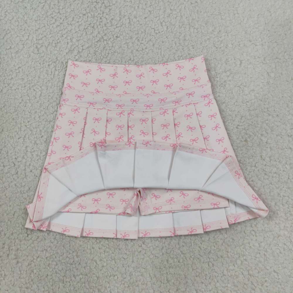 GLK0305 RTS  Pink bows kids skirt dress