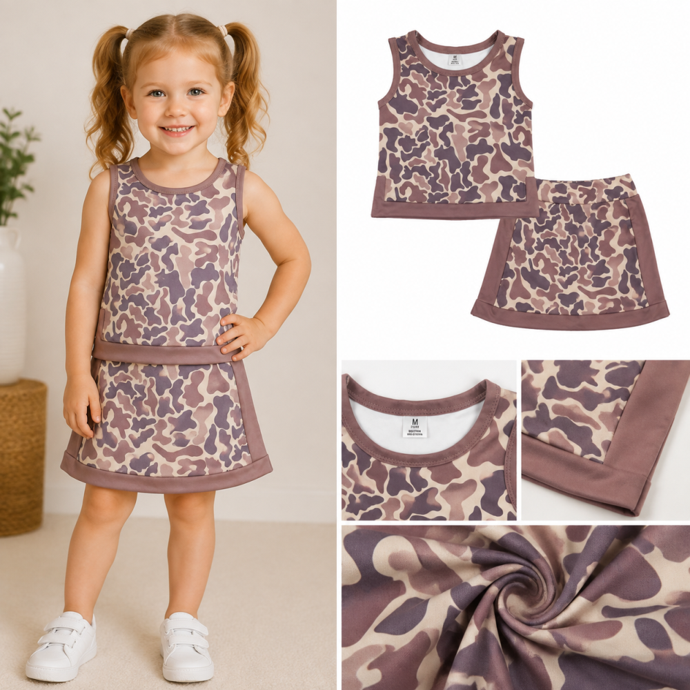 GSD4231 brown leopard print active girl yoga skirt dress