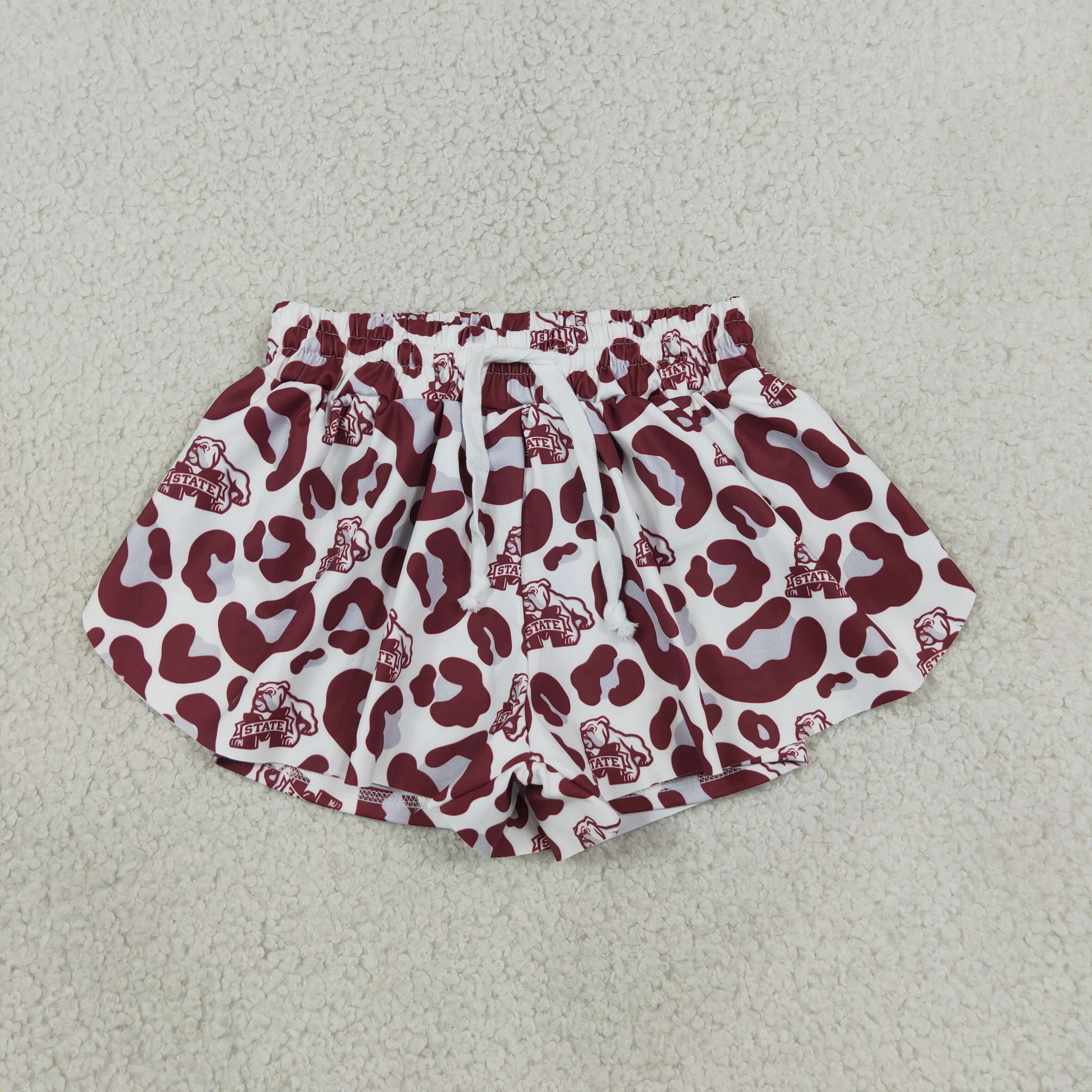 SS0820 RTS camo print girl summer school team shorts