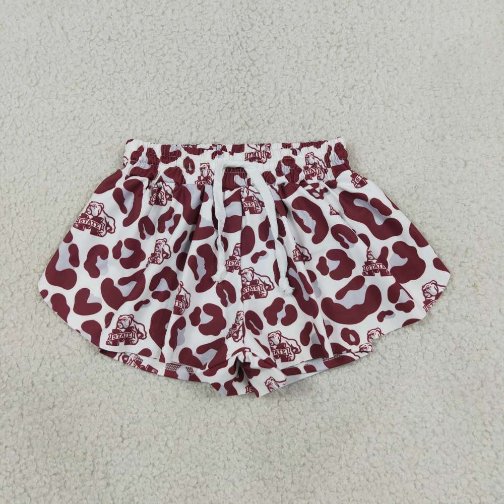 SS0820 RTS camo print girl summer school team shorts