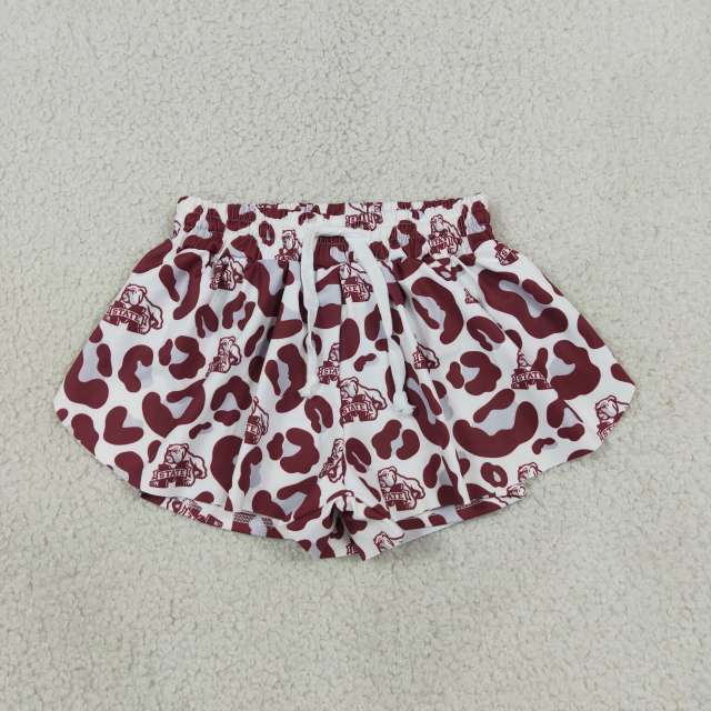 SS0820 RTS camo print girl summer school team shorts