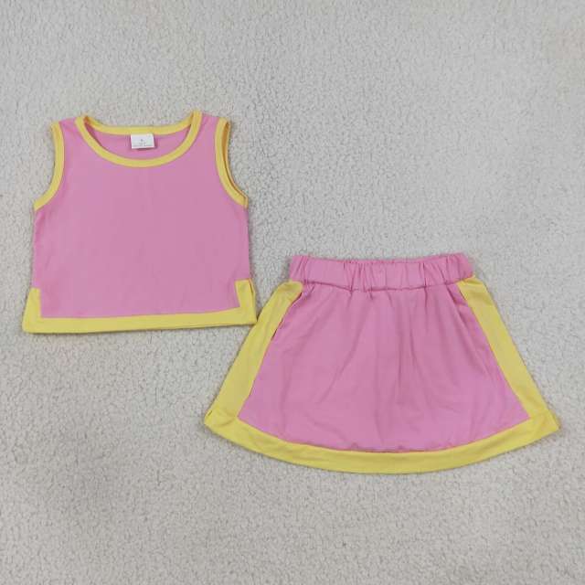 GSD4231 brown leopard print active girl yoga skirt dress
