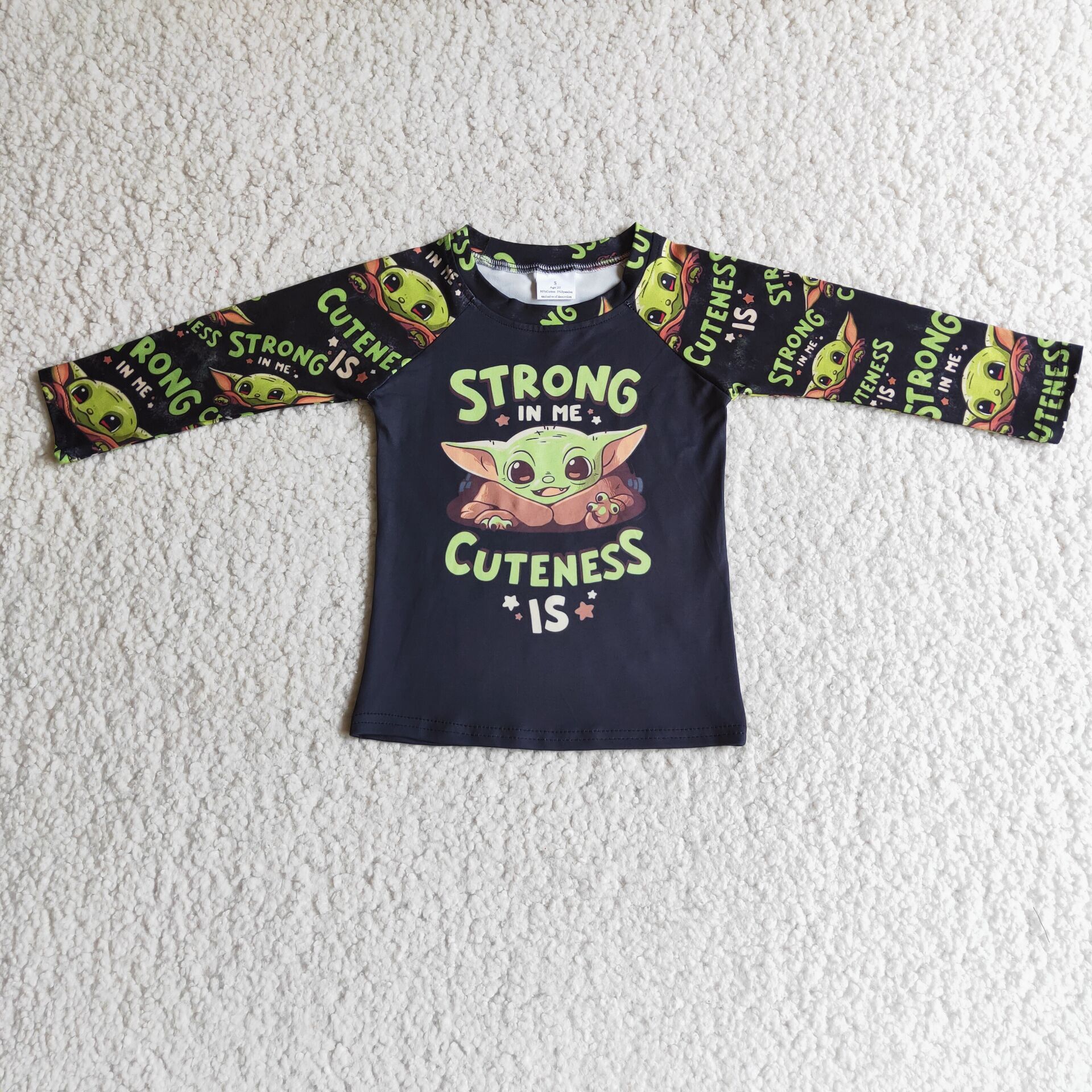 6 A18-3  boys cartoon long sleeve shirt