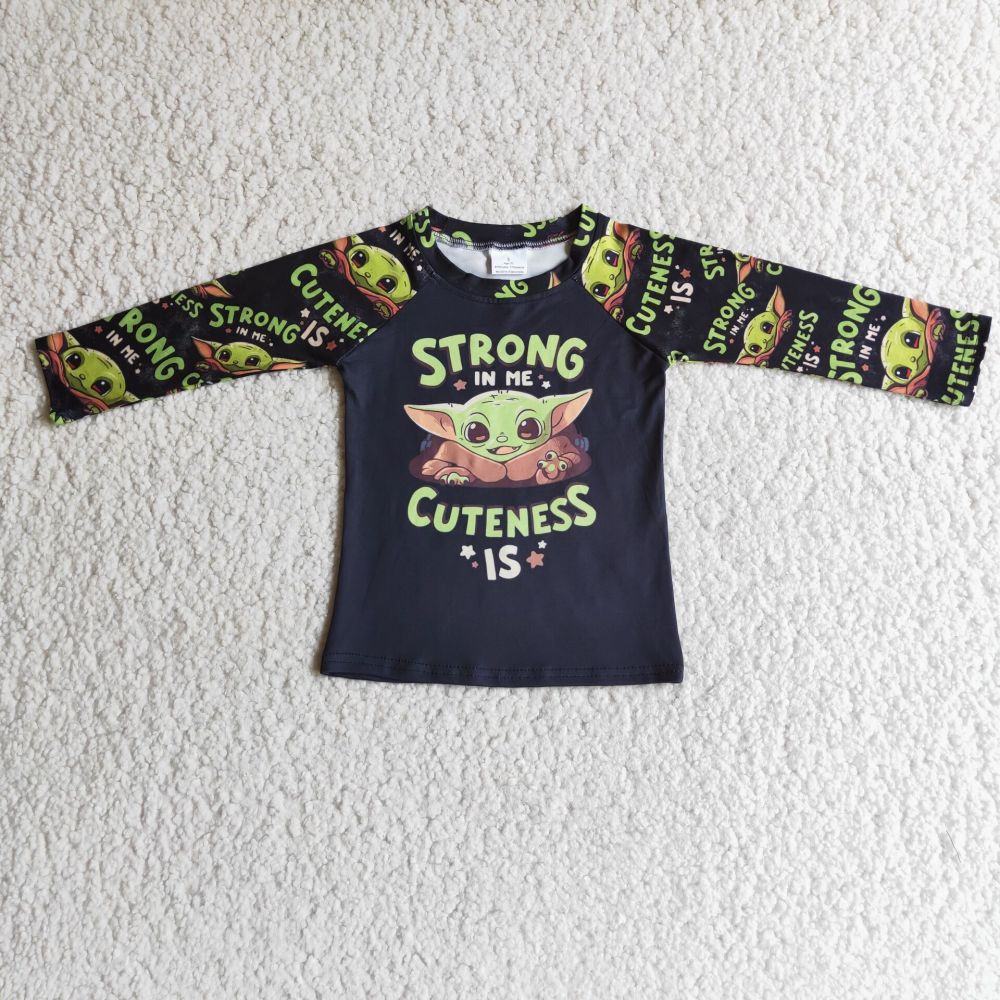 6 A18-3  boys cartoon long sleeve shirt