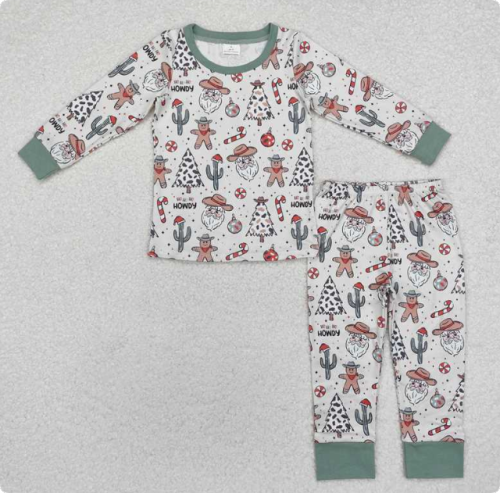 BLP0817 Baby Boys Christmas Western Tree set