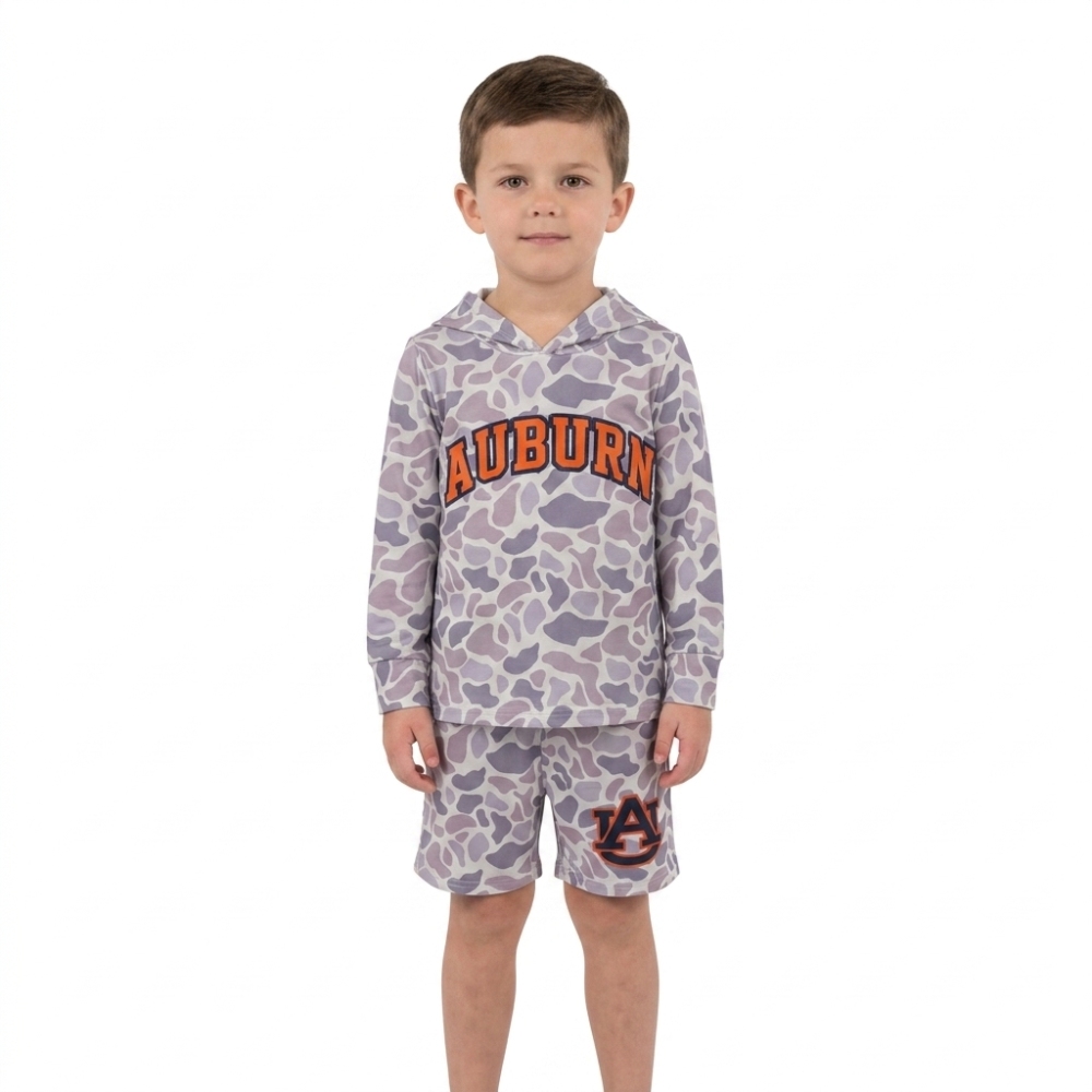 BLS0041 Baby BOYs long sleeve Team AU hoodie Top Shorts school Team Clothes Sets