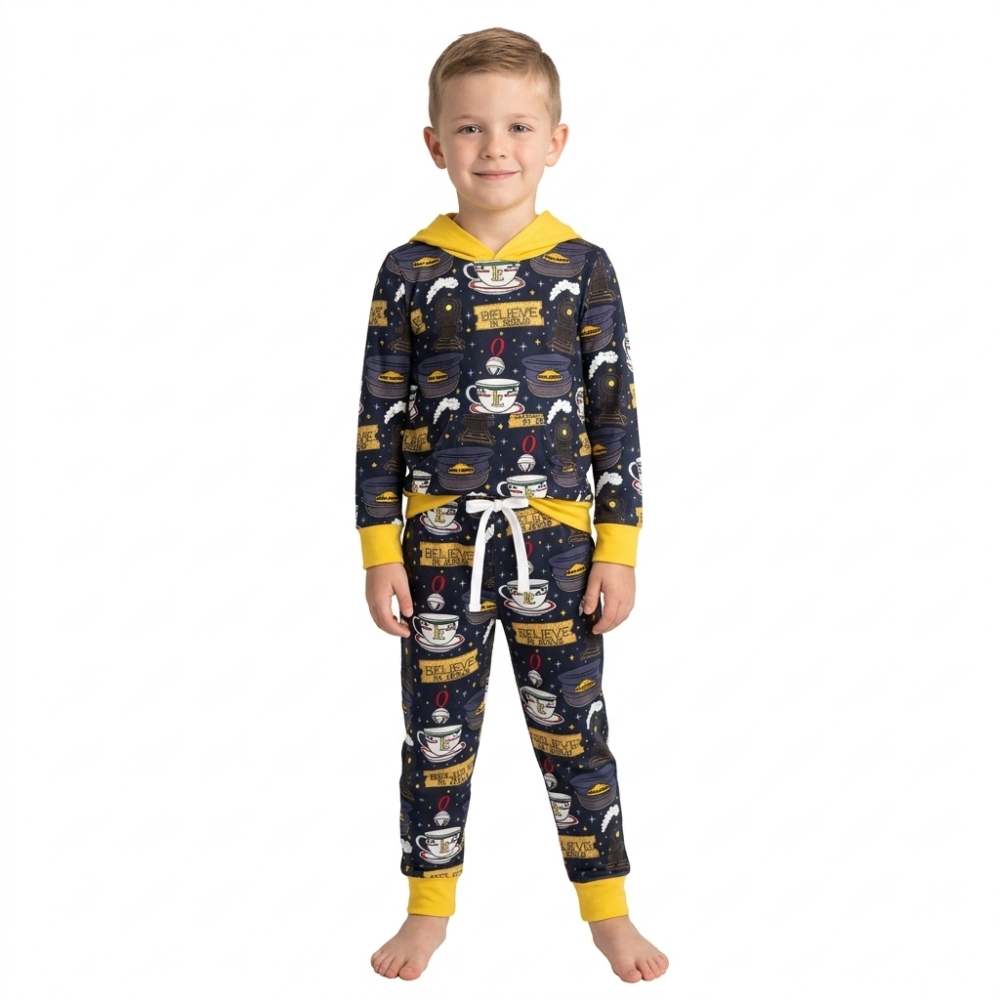 BLP1552 Navy believe in Jesus  Print long sleeve boy  hoodie outfits