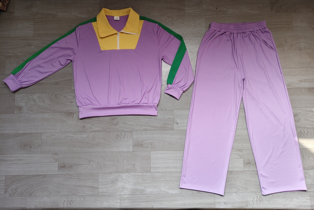 Preorder GLP3827 Purple solid adult women athletic fall long outfits