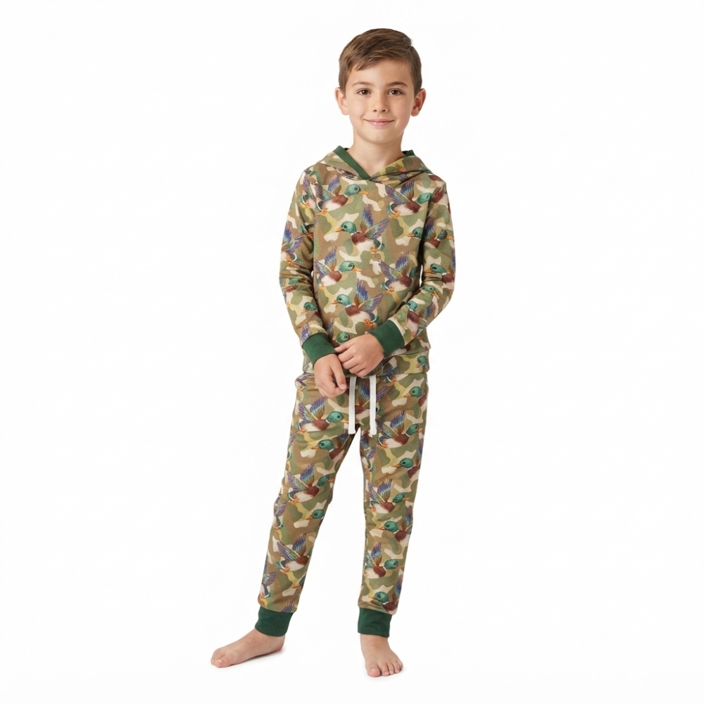 BLP1543  RTS Green duck  long sleeve boy Hoodie outfits