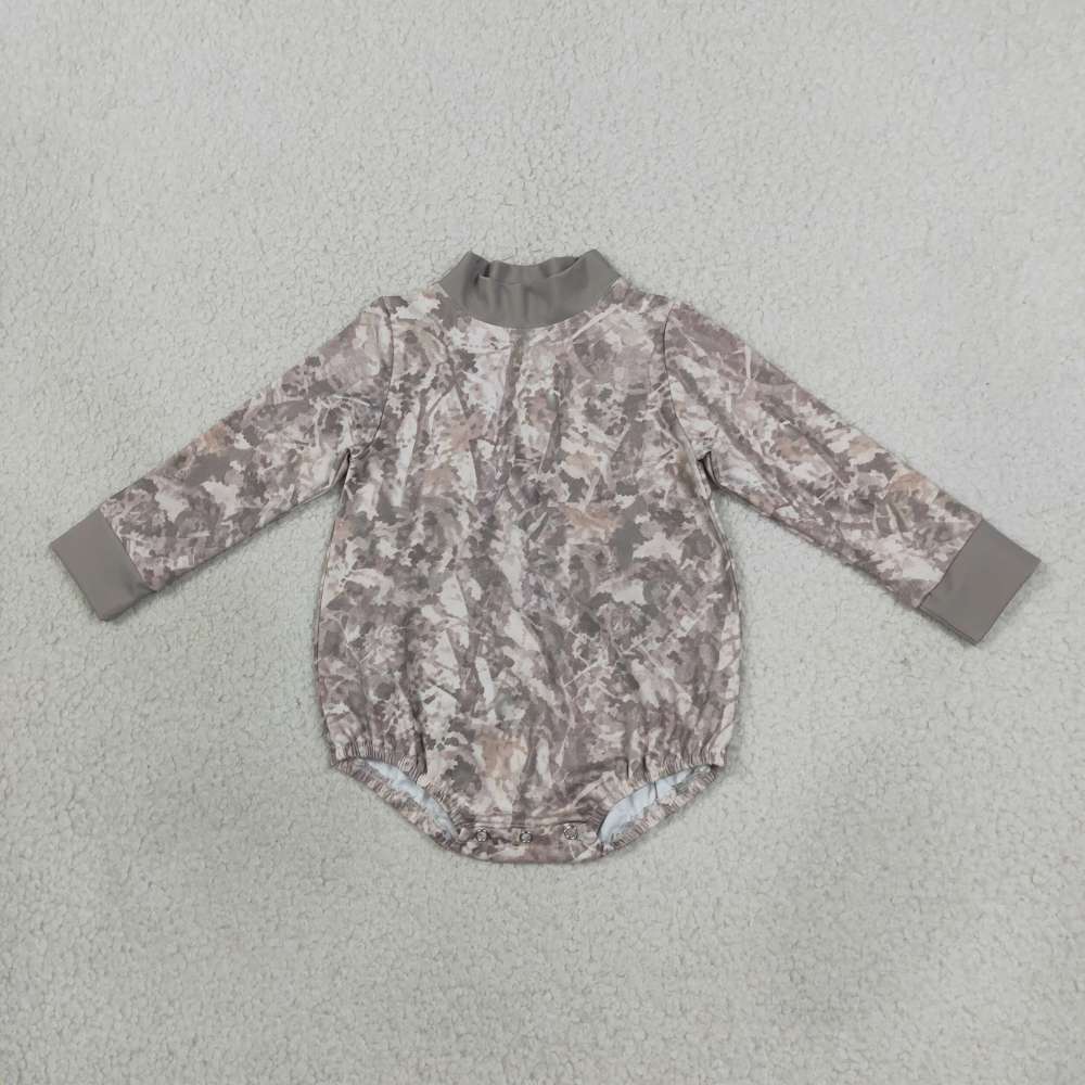 LR3308 Baby Boys Long Sleeve branch leaves Choker Rompers