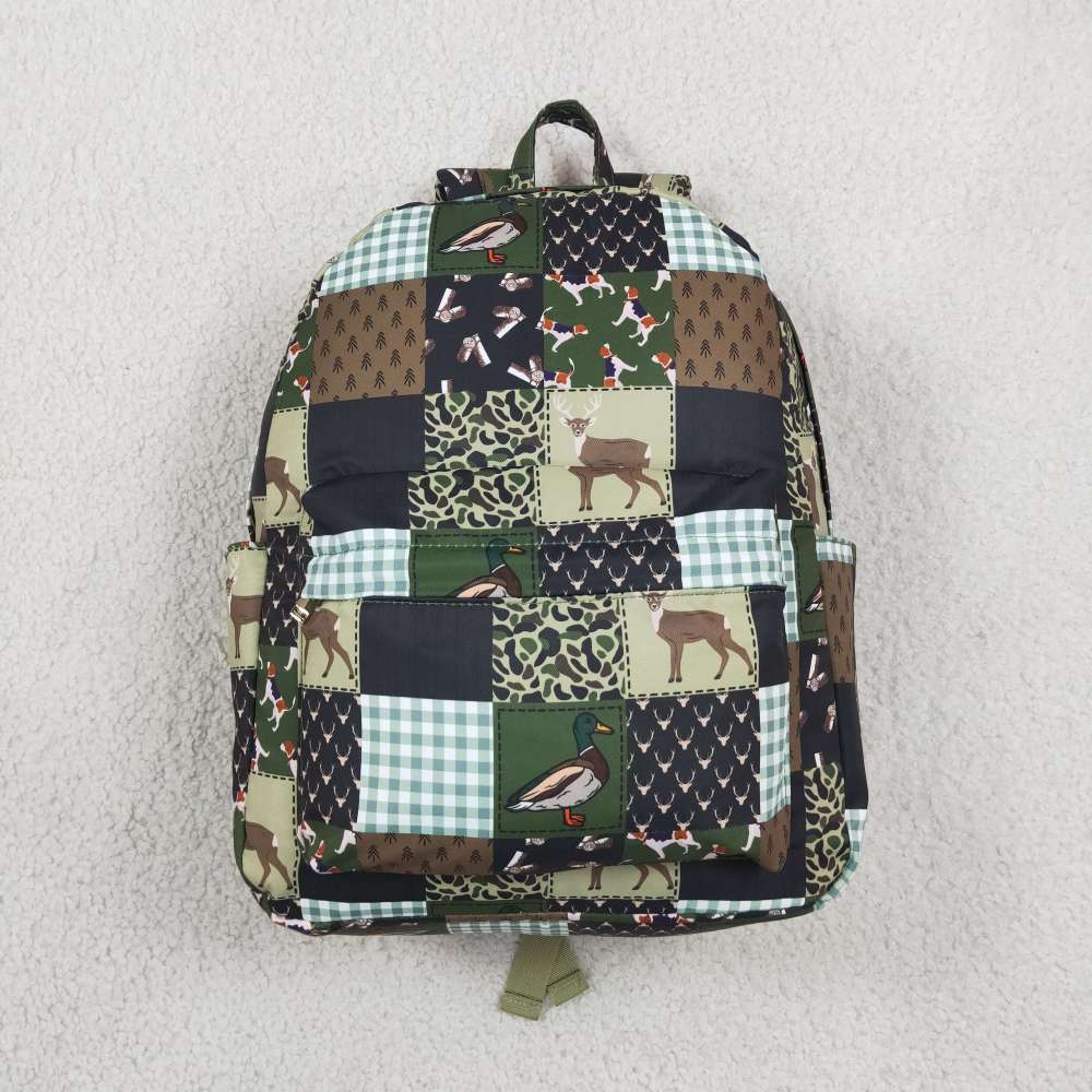 BA0199 duck deer puupy print kids backpack