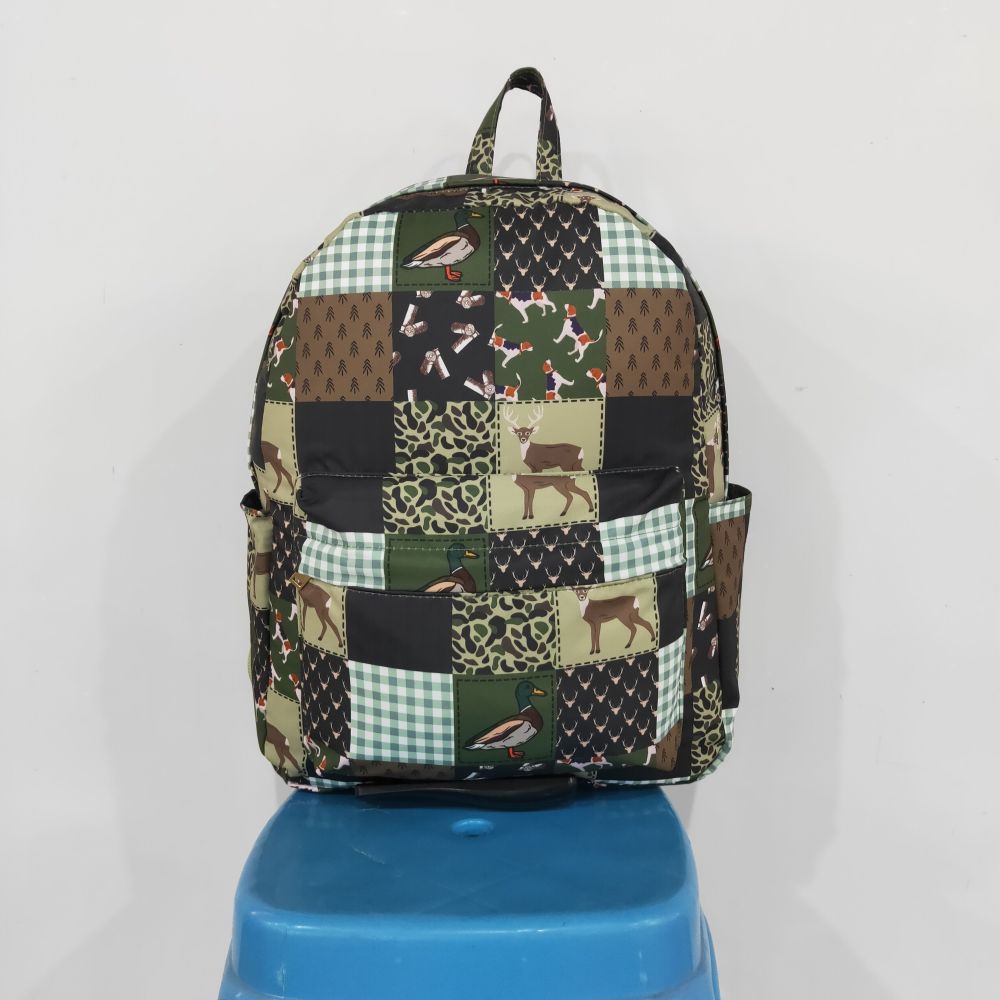 BA0199 duck deer puupy print kids backpack
