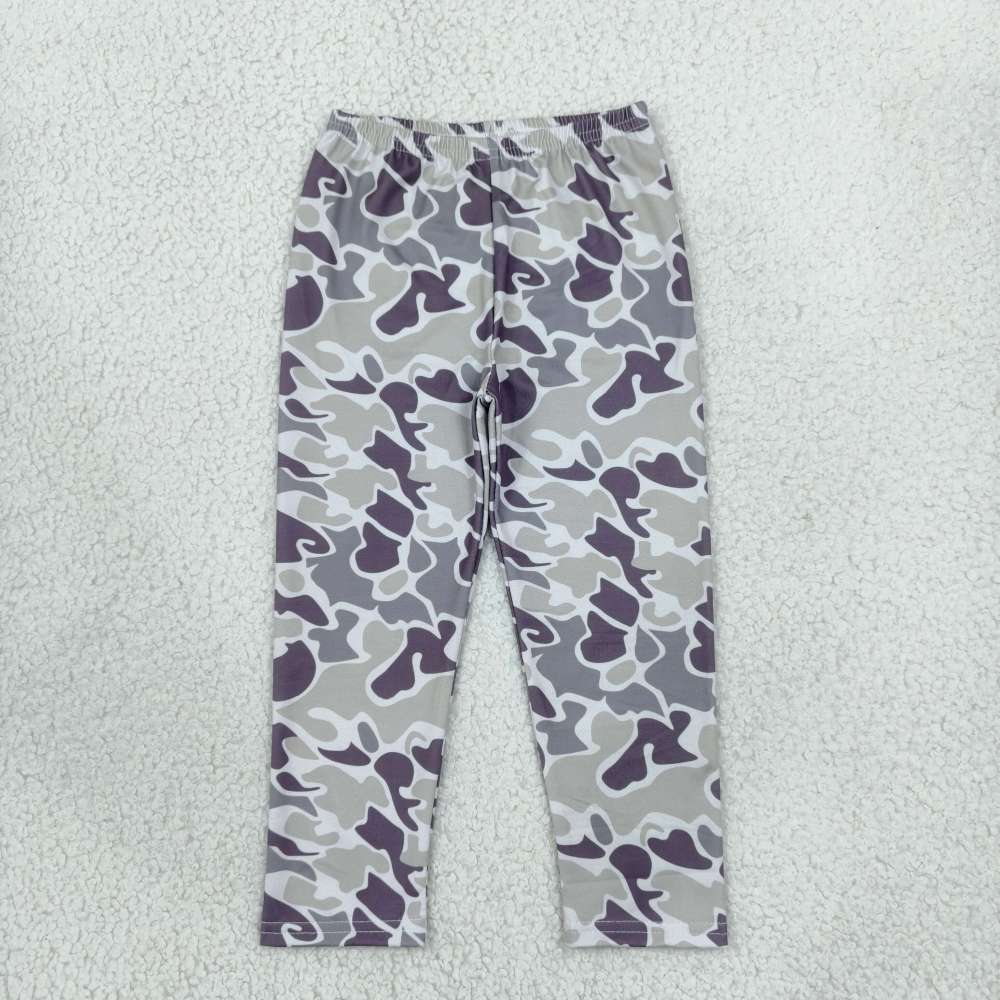 P1191  girl camo print long pants