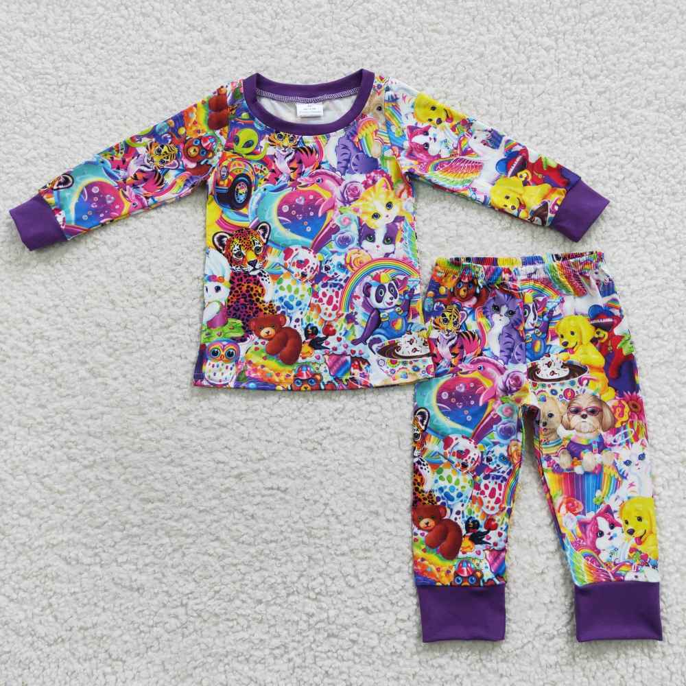 BLP0182 boy cartoon print long sleeve fall outfits