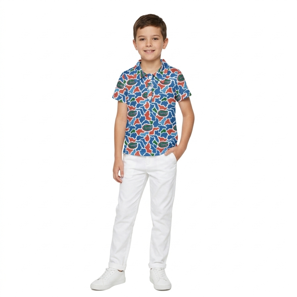 BT1695  RTS CAMO Aligator  Print short sleeve boy t-shirt