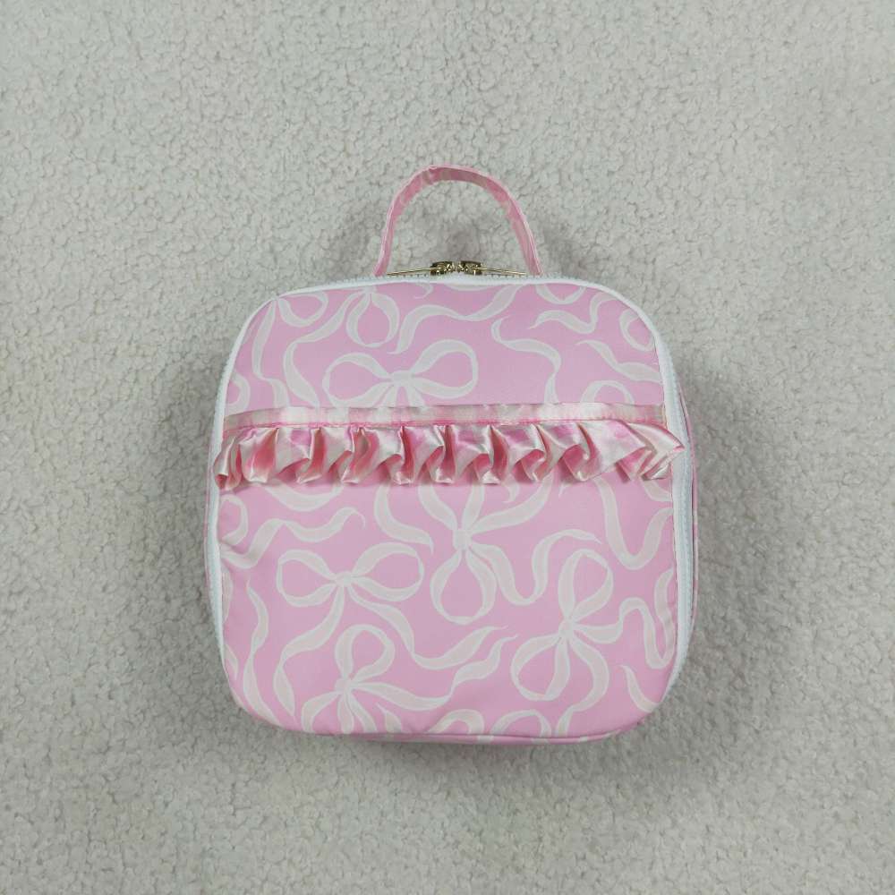 BA0393 CAMO Green bows zipper lunch box