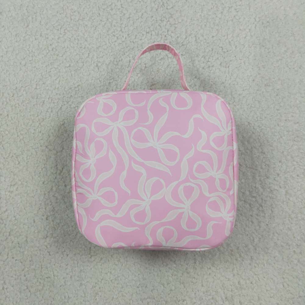 BA0393 CAMO Green bows zipper lunch box