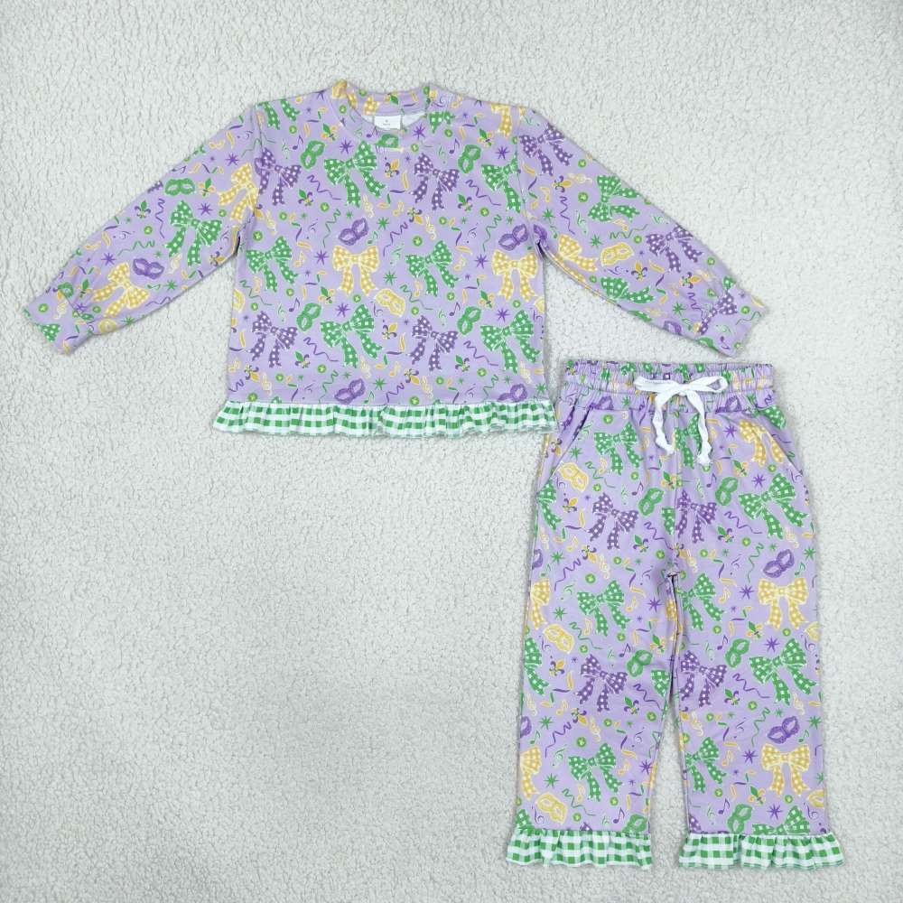 GLP3778 leopard print long sleeve girl outfits