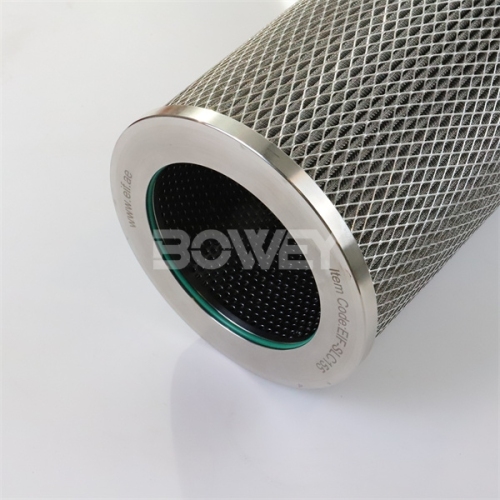OTE-V-1800-SS40-V Bowey replaces Indufil 40 micron stainless steel filter element