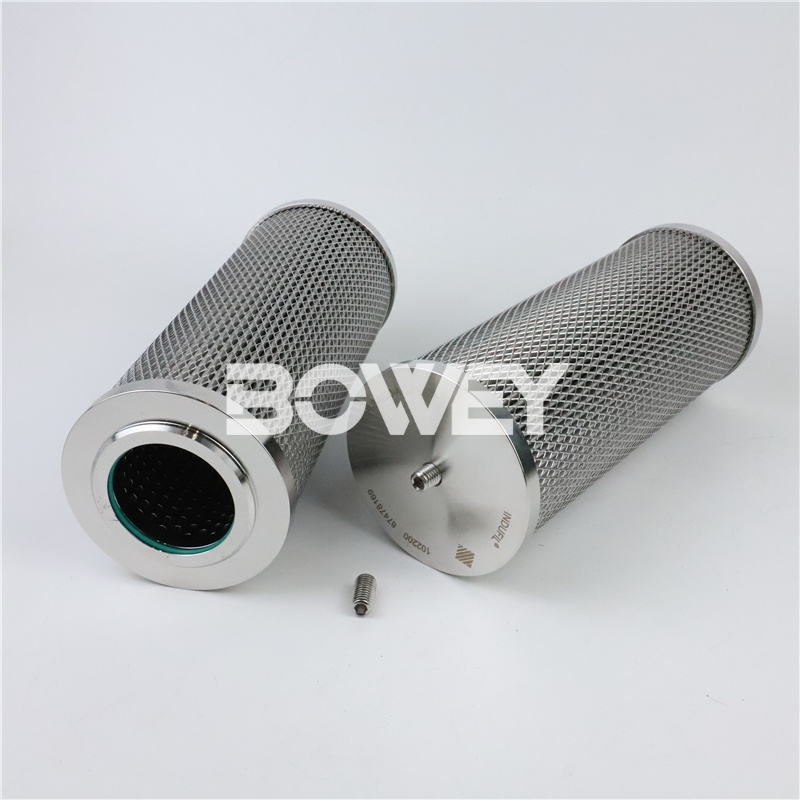 INR-S-0220-API-PF025-V Bowey replaces Indufil stainless steel hydraulic oil filter element