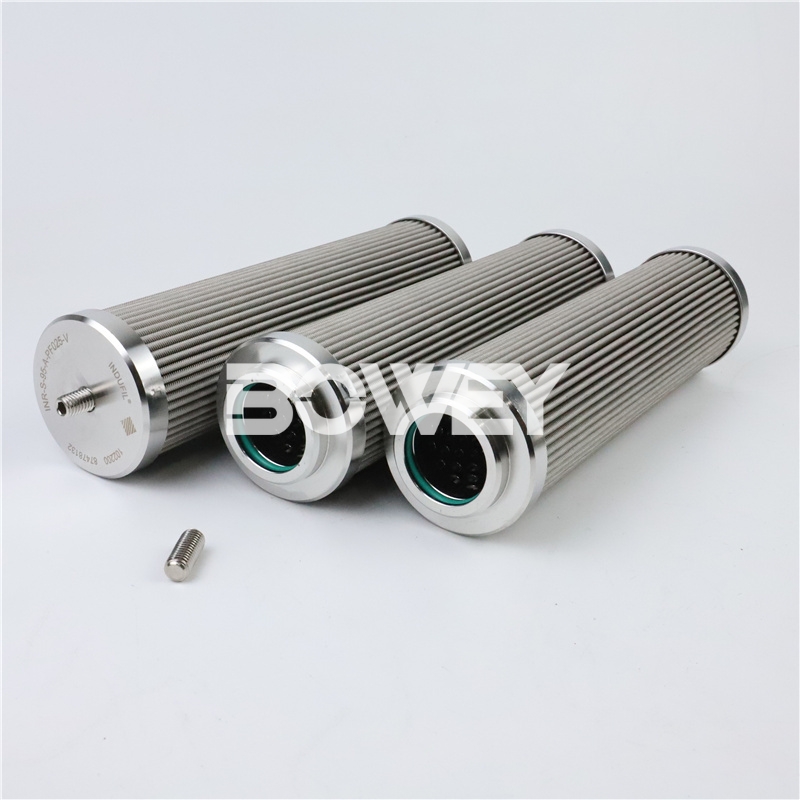 INR-S-95-A-PF025-V Bowey replaces Indufil hydraulic oil filter element