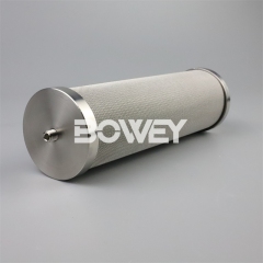 INR-S-125-H-SS-UPG-F Bowey replaces Indufil hydraulic filter cartridge sintered filter cartridge