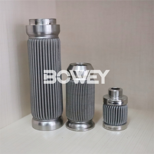 030-DH-100-D-V 060-DH-100-D-V Bowey replaces Hydac high temperature and high pressure resistant all stainless steel welded filter element