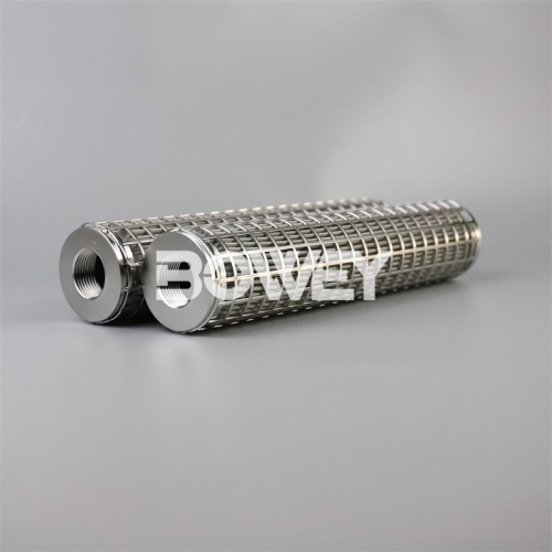 49x250mm Bowey all stainless steel welding filter element filtering acid-base pulp melt filter element