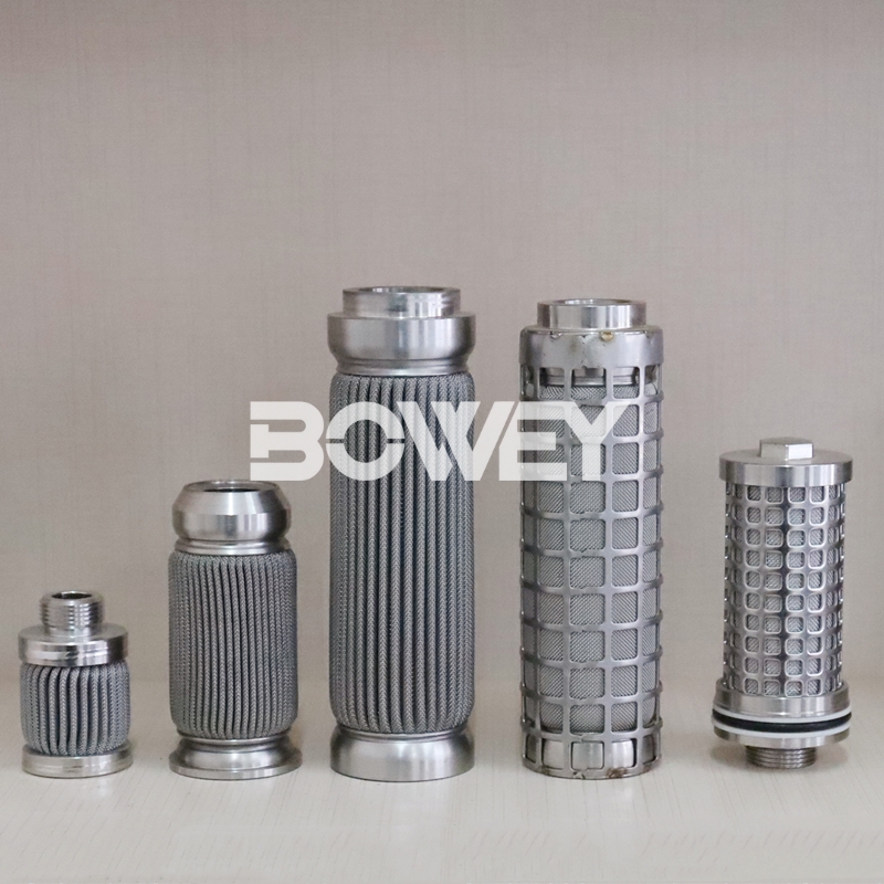 030-DH-100-D-V 060-DH-100-D-V Bowey replaces Hydac high temperature and high pressure resistant all stainless steel welded filter element