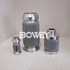 030-DH-100-D-V 060-DH-100-D-V Bowey replaces Hydac high temperature and high pressure resistant all stainless steel welded filter element