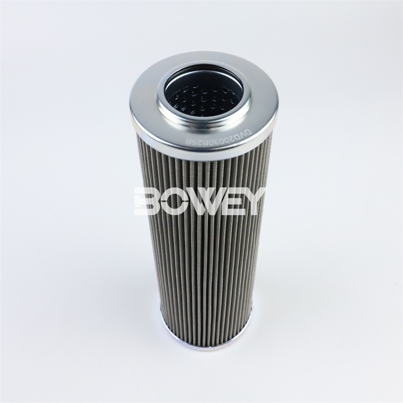 DVD20030B25B Bowey replaces Filtrec stainless steel mesh folding hydraulic oil filter element