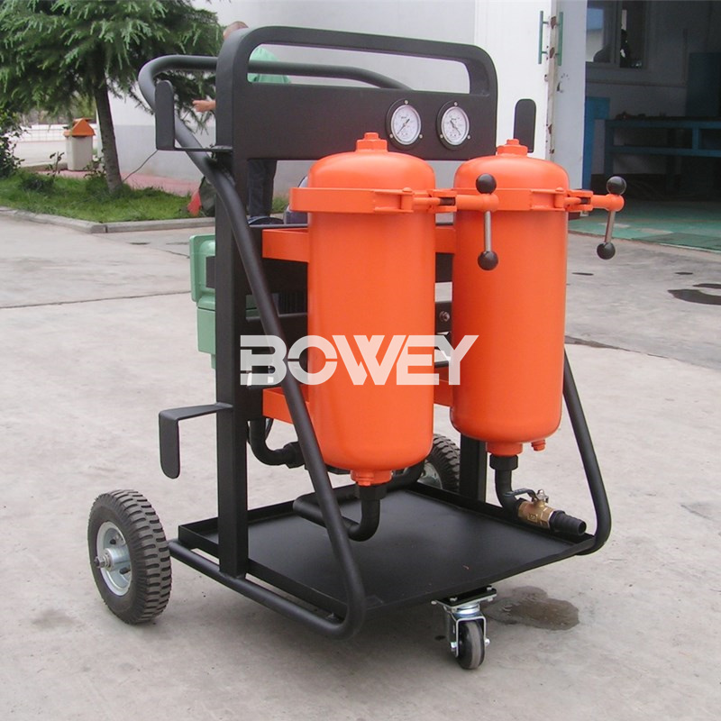 LYC-32B Bowey mobile dual-cylinder three-stage hydraulic oil filter equipment