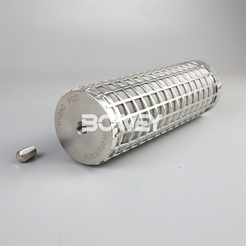 46.02.9.P.03 Bowey replaces Hydac all stainless steel sintered filter element