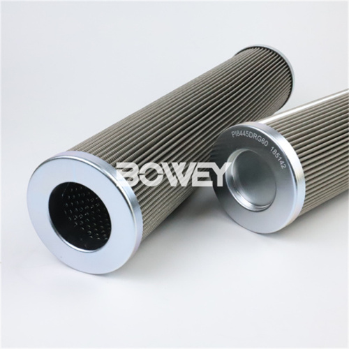 PI8445DRG60 185142 Bowey replaces Mahle stainless hydraulic filter element