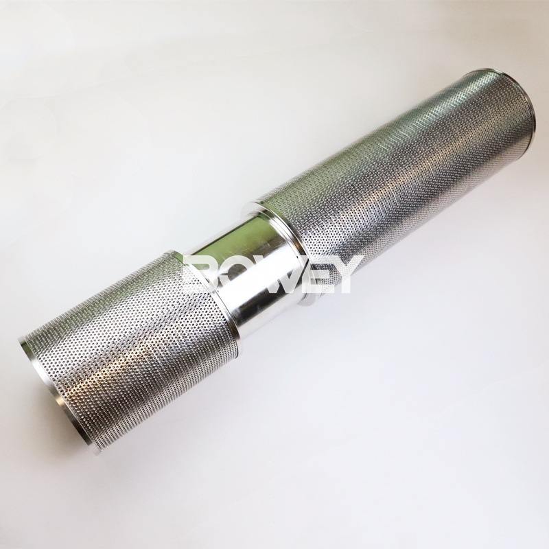 INR-Z-2513-API-SS025-V Bowey replaces Indufil stainless steel hydraulic oil filter element