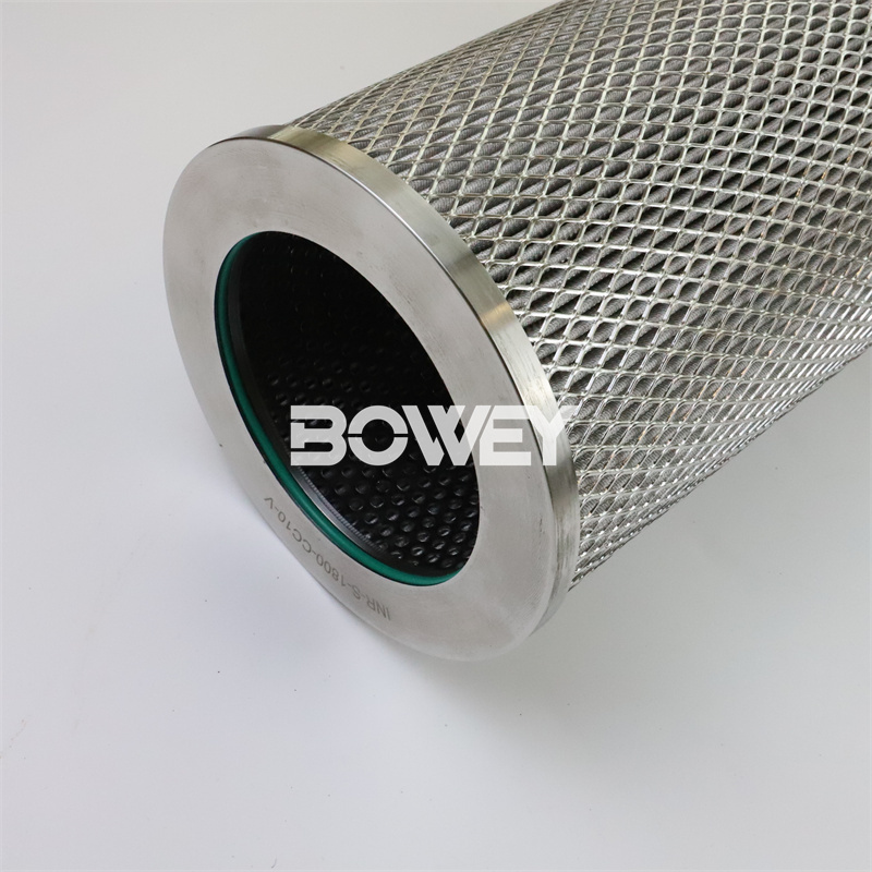 INR-S-1800-CC10-V Bowey replaces Iudufil stainless steel hydraulic folding filter element
