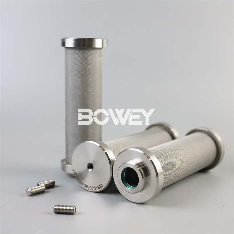 INR-S-00085-ST-SPG-F Bowey replaces Indufil stainless steel hydraulic oil filter element
