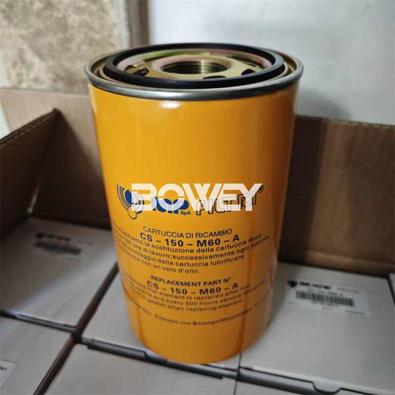 CS-150-M60-A Bowey replaces MP-Filtri hydraulic spin on oil filter element