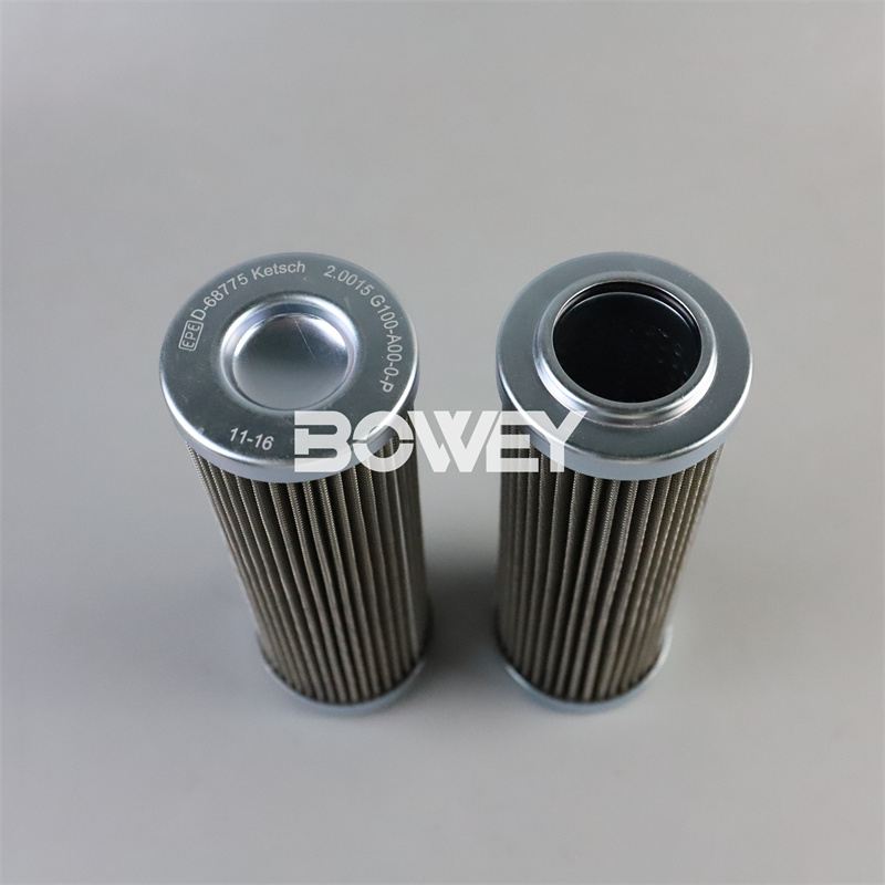 2.0015-G10-A-00-0-P Bowey replaces EPE hydraulic oil filter element