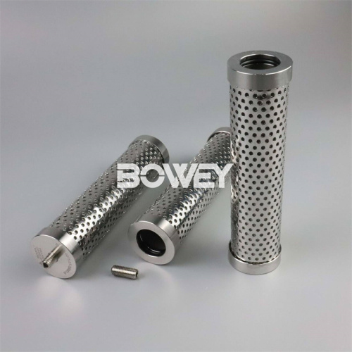 INR-S-0075-BAS-SS10-V Bowey replaces Indufil stainless steel hydraulic filter element