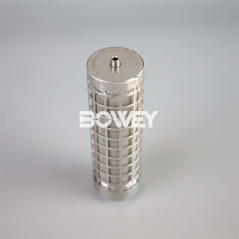 1354496 CF-20-3-E-V-0 Bowey Replaces Hydac All Stainless Steel Sintered Filter Element