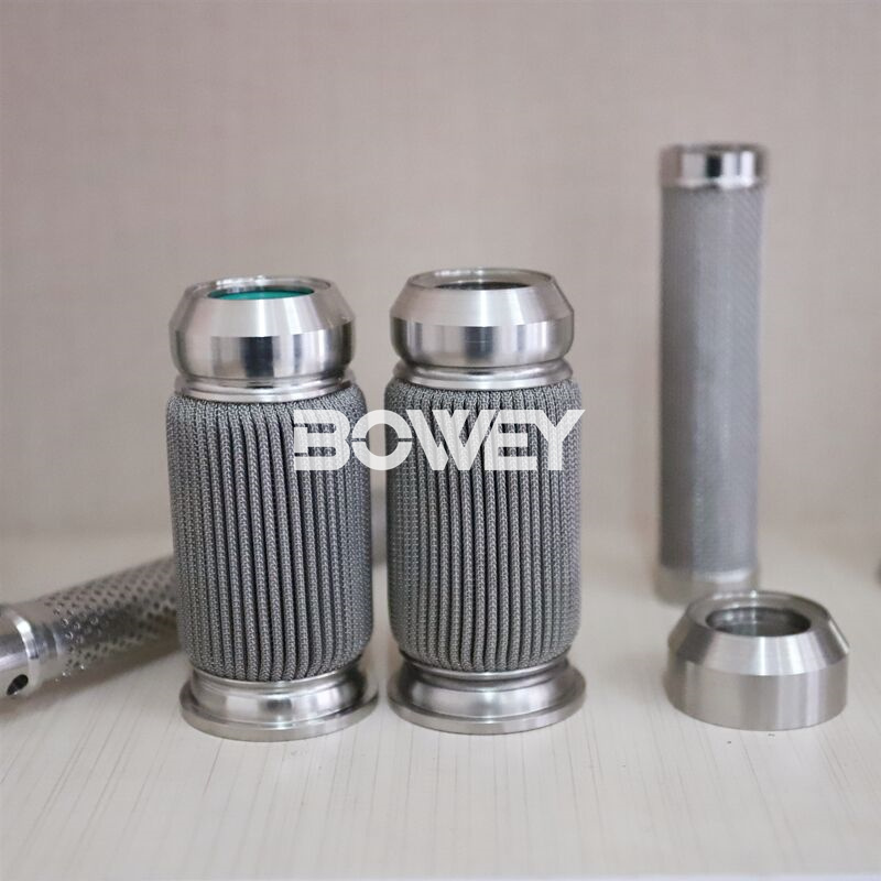 L-1303--MG-5-N L-1303-MG-10-N L-1303-MG-20-N Bowey replaces Hydac all stainless steel welded filter element