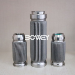 L-853-MG-5-N L-853-MG-10-N L-853-MG-20-N Bowey replaces Hydac all stainless steel welded filter element