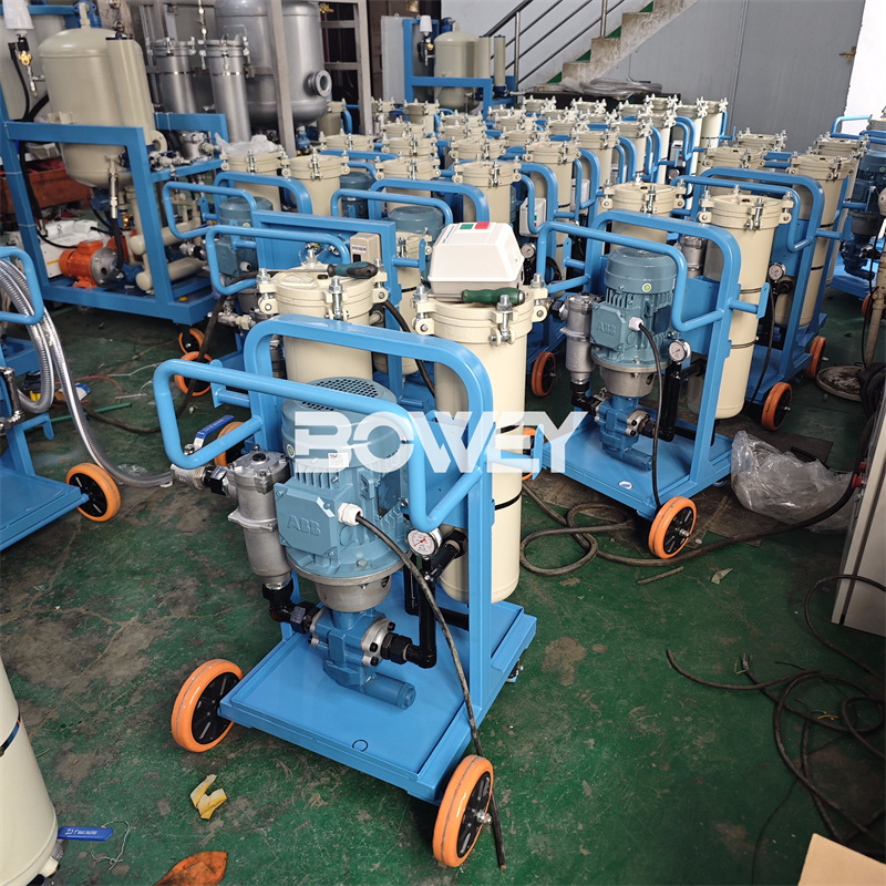 LYC-100B Bowey mobile hydraulic lubricating oil filter equipment