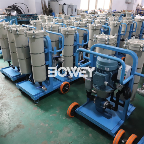 LYC-100B Bowey mobile hydraulic lubricating oil filter equipment
