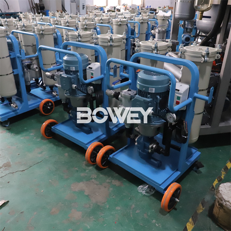 LYC-100B Bowey mobile hydraulic lubricating oil filter equipment