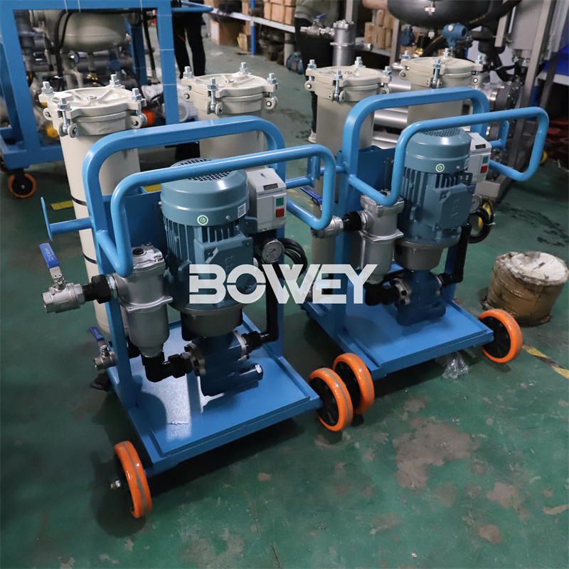 LYC-100B Bowey mobile hydraulic lubricating oil filter equipment