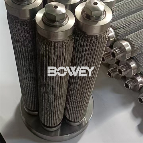 Bowey Stainless Steel Filter Elements for Chemical Fiber Granulation Machines, Foam Granule Melt Filter Elements, and Stainless Steel Pleated Melt Filter Elements