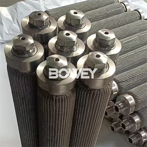 Bowey Chemical Fiber Pulp Filter Element, Stainless Steel Melt Filter Element, Stainless Steel Parallel Pleated Filter Element for Chemical Fiber Plant